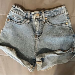 Denim High-waisted Shorts